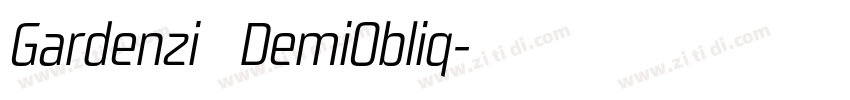 Gardenzi   DemiObliq字体转换